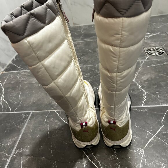 Mid Calf Length 2000s White Puma Winter Boots size 9 - Picture 4 of 5